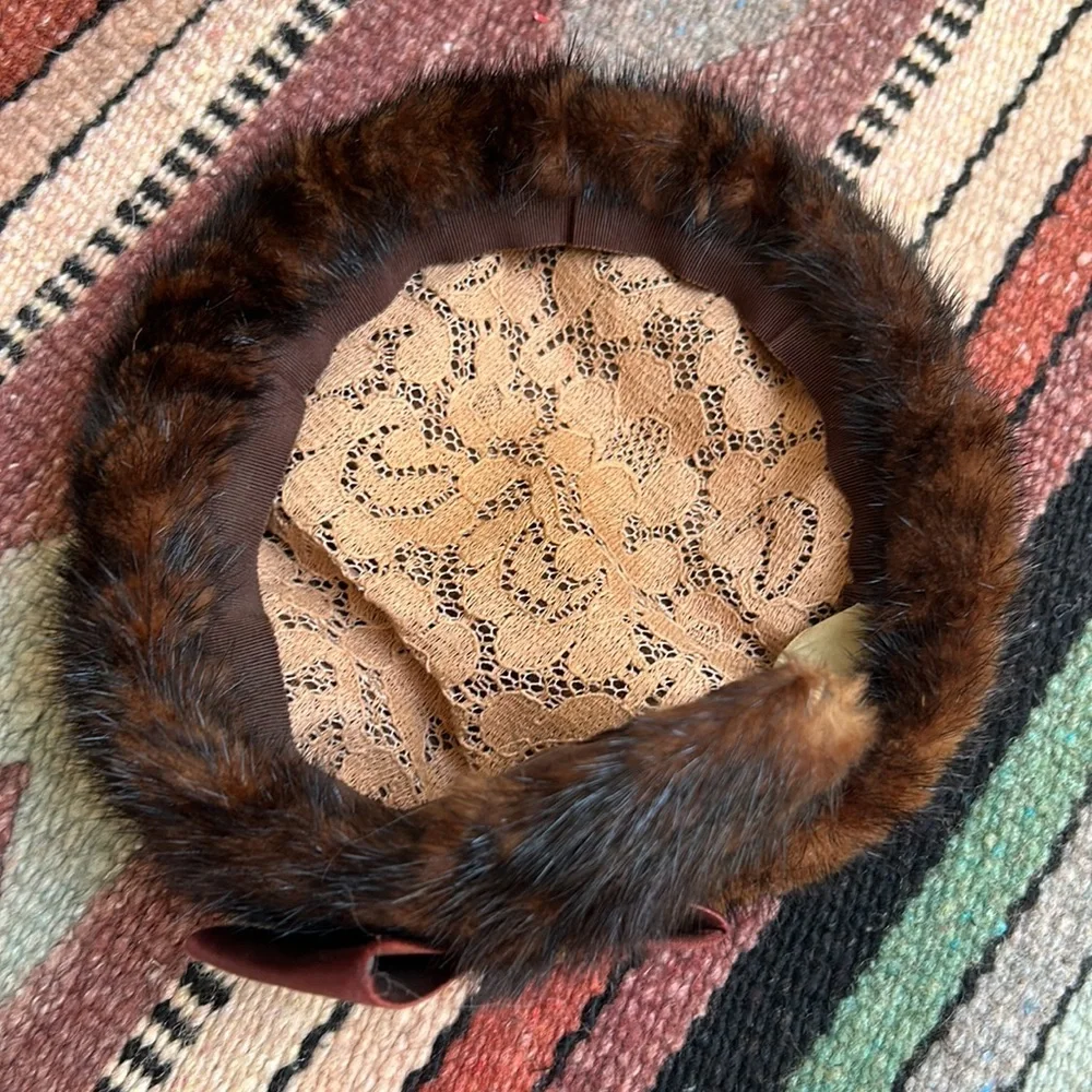 Vintage The May Company Cleveland Fur Calot Hat